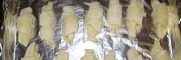 сдобные рогалики с мармеладом