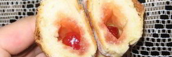 сдобные рогалики с мармеладом