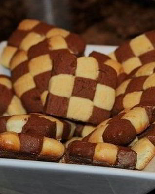 Шахматное печенье по-французски