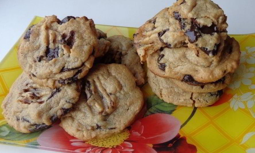 Рецепт шоколадного печенья на арахисовой пасте