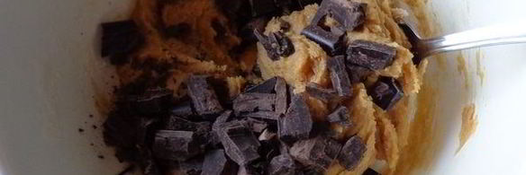 шоколадное печенье на арахисовой пасте