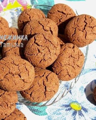 Шоколадное печенье на гречневой муке