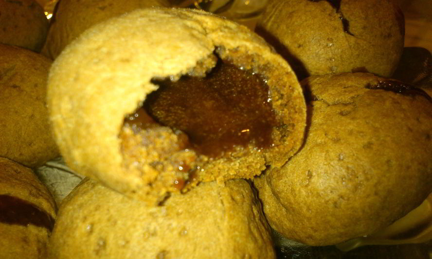 Рецепт шоколадного печенья с ирисками