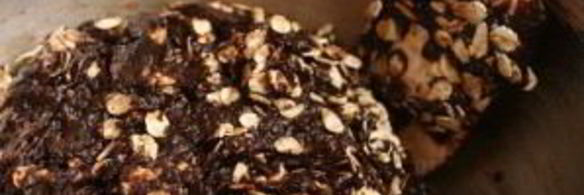 шоколадное печенье с овсяными хлопьями