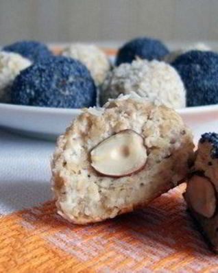 Творожно-банановое печенье с маком