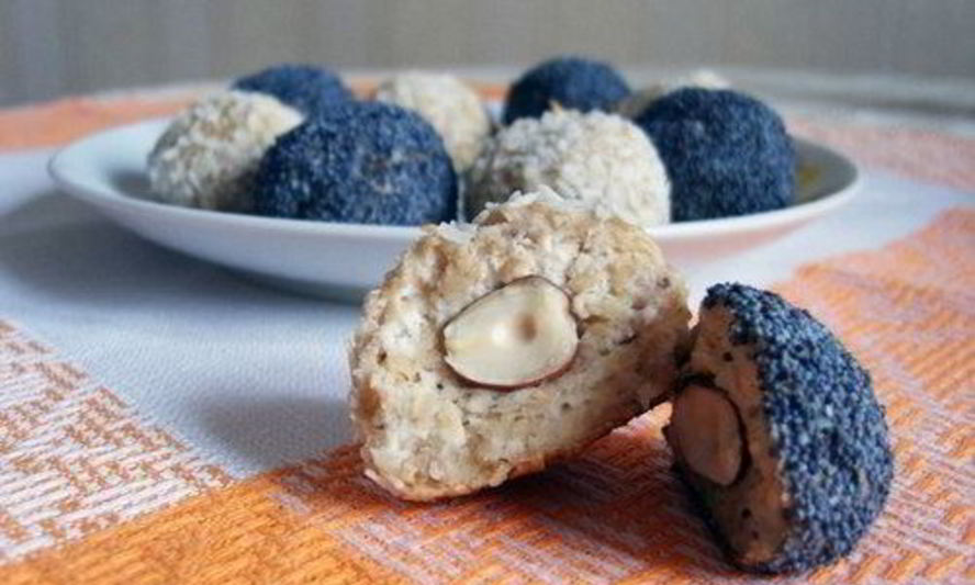 Рецепт творожно-бананового печенье с маком