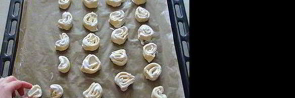 творожное печенье розочки