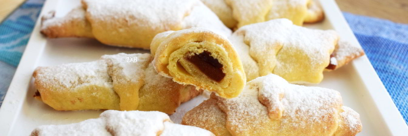 Творожные рогалики с начинкой