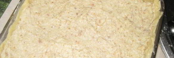 бакский пирог с заварным кремом и миндалем