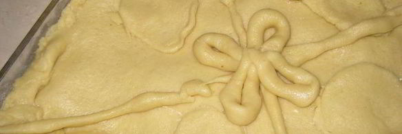 бакский пирог с заварным кремом и миндалем