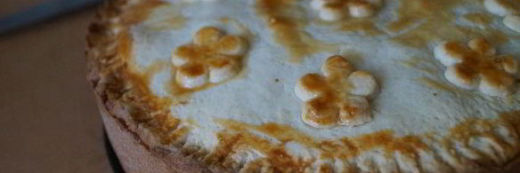 баскский пирог с вишней