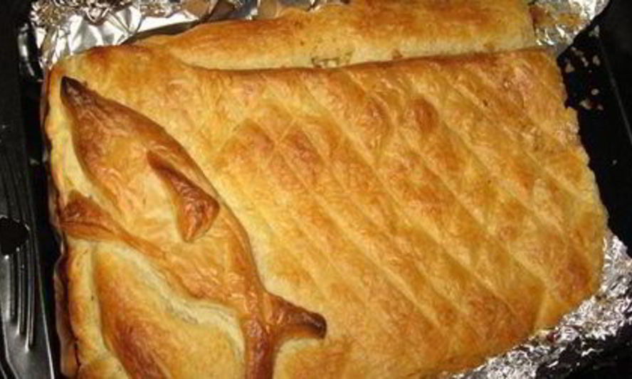 Рецепт быстрого пирога с семгой