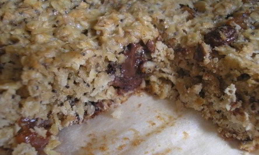 Рецепт диетического пирога из овсяных хлопьев