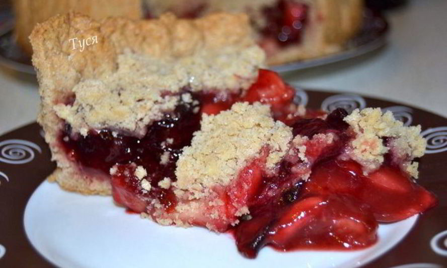 Рецепт фруктово-ягодного пирог