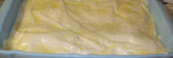 греческий пирог со шпинатом и сыром фета