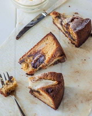 Грушево-шоколадный пирог