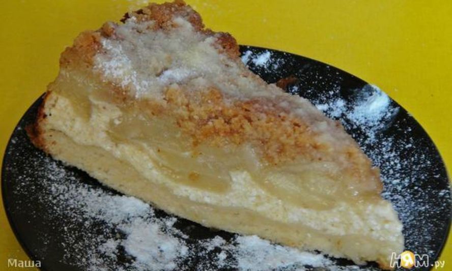 Рецепт грушевого пирога с хрустящей посыпкой