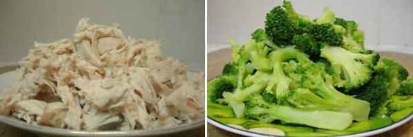 киш с брокколи и куриной грудкой