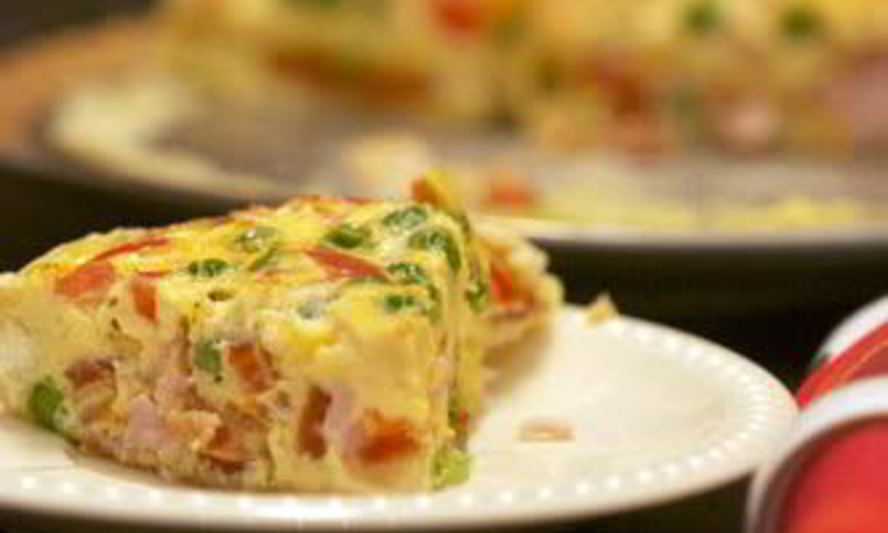 Рецепт киша с овощами и мясом