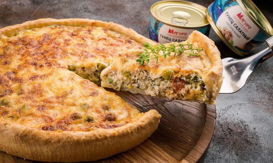 Рецепт киша с тунцом