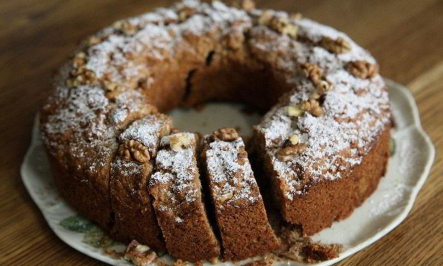 Рецепт кофейного пирога с грецкими орехами