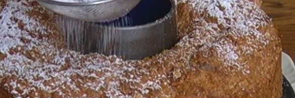 кофейный пирог с грецкими орехами