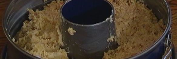 кофейный пирог с грецкими орехами