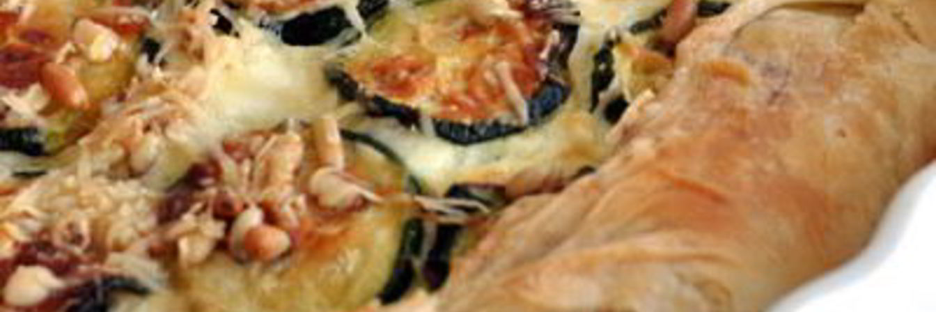 Легкий пирог с цукини и сыром