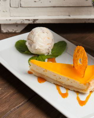 Мандариновый творожный пирог