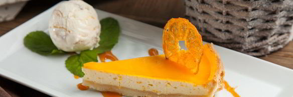 мандариновый творожный пирог