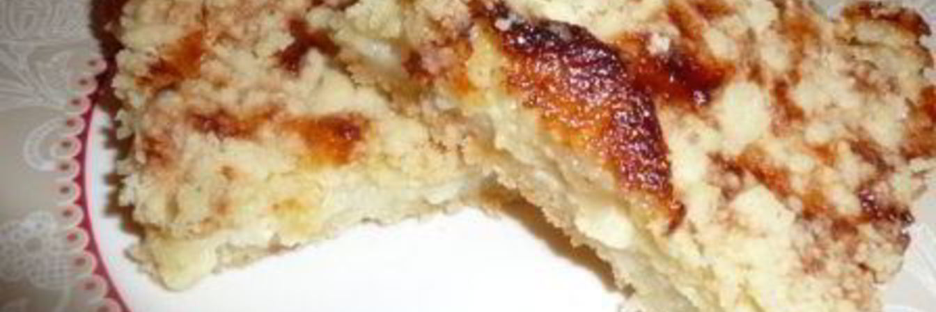 Нежный пирог из творога