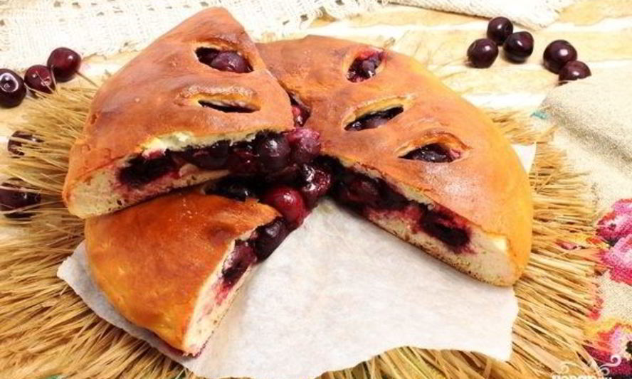 Рецепт осетинского пирога с вишней