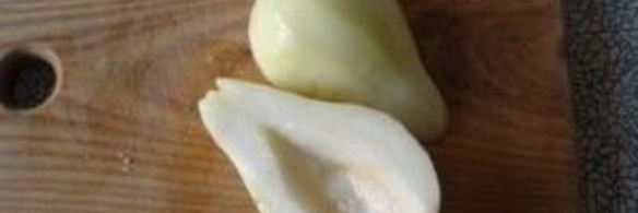 песочный пирог с грушами