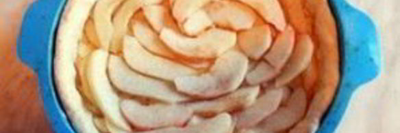 песочный пирог с грушами