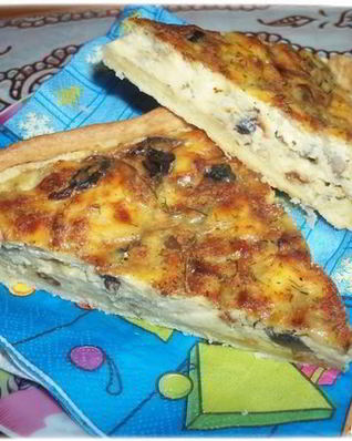 Песочный пирог с омлетом