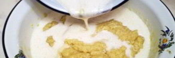 песочный пирог с творожной начинкой