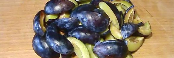 песочный пирог со сметанной заливкой со сливами