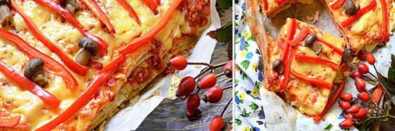 Пирог из лаваша