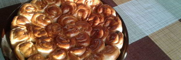 пирог хризантема