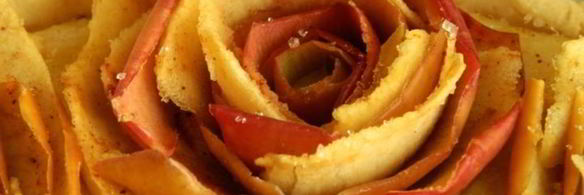 пирог-кольцо с яблочными розами