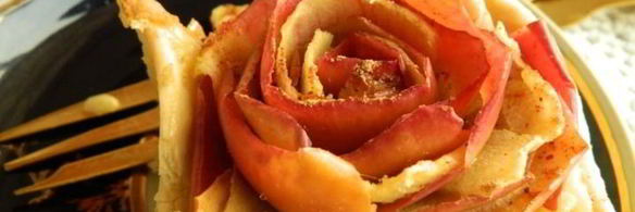 пирог-кольцо с яблочными розами