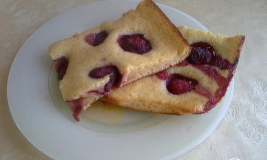 Рецепт пирога на кефире с ягодами