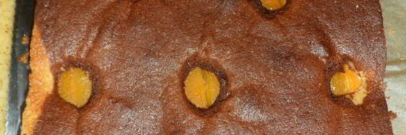 пирог с абрикосами и взбитыми сливками