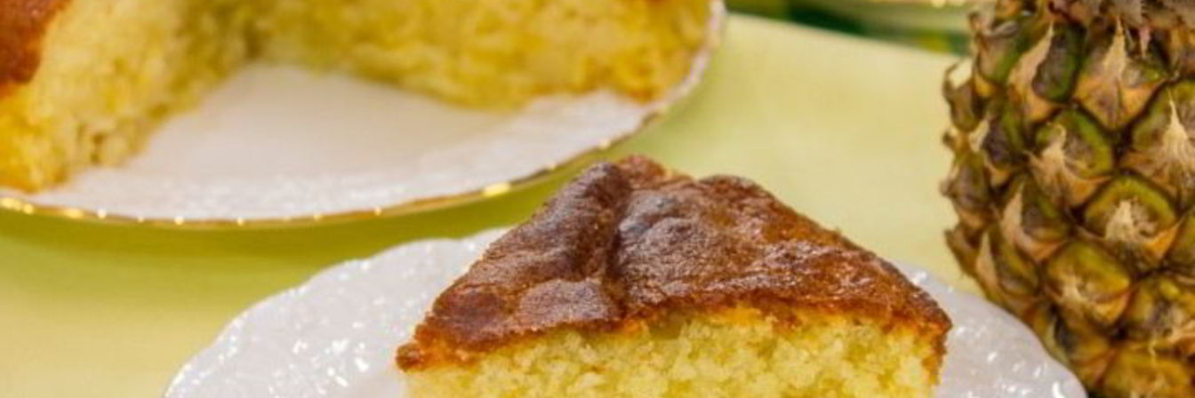 Пирог с ананасами