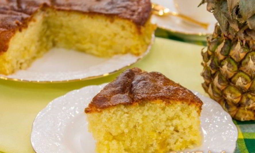 Рецепт пирога с ананасами