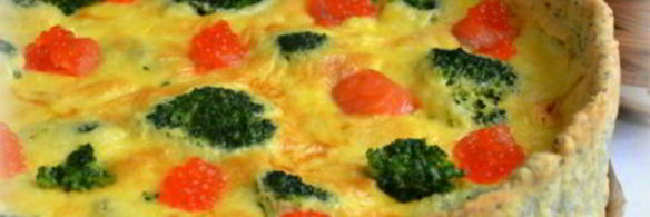 пирог с брокколи и семгой