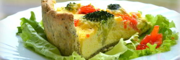 пирог с брокколи и семгой