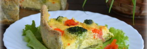 пирог с брокколи и семгой