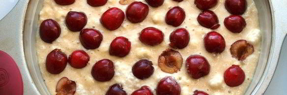 пирог с черешней