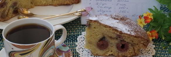 пирог с черешней